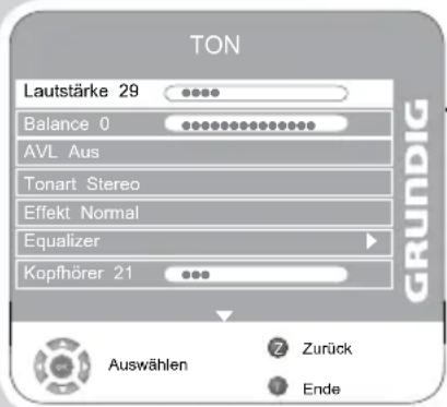 GRUNDIG Vision ECO 32-6950 - Toneinstellungen - 1