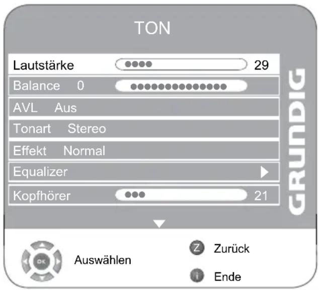 GRUNDIG Vision 9 32-9071 - Toneinstellungen - 1