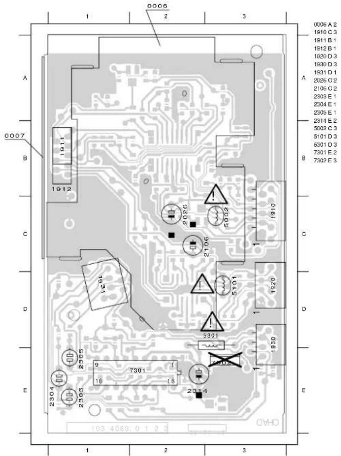 GRUNDIG TVR 5130 - Kopfverstärkerplatte – Head Amplifier Board (OHAD) - 1