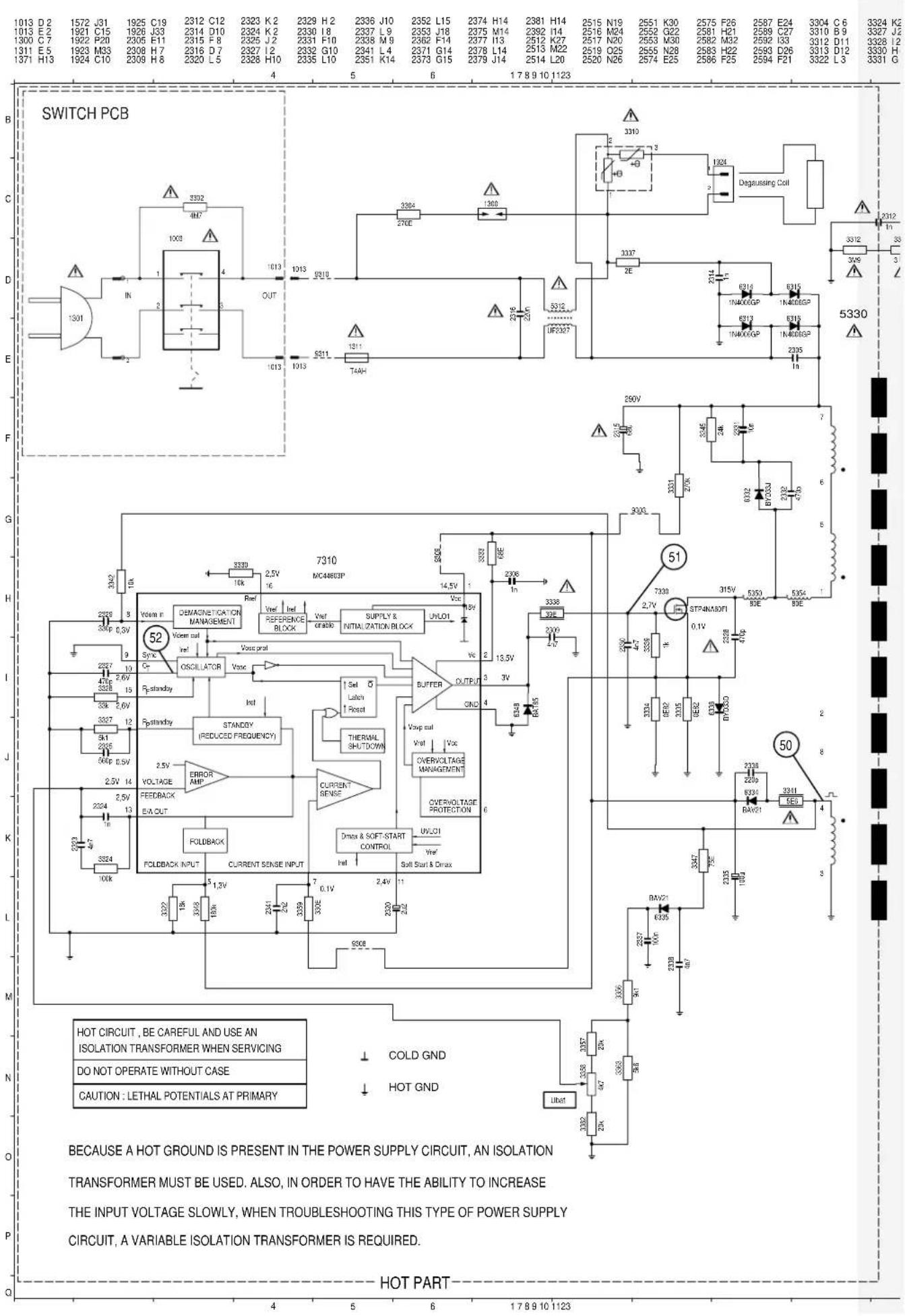 GRUNDIG TVR 5500 - Platinenabbildungen und Schaltpläne / Layout of the PCBs and Circuit Diagrams - 7