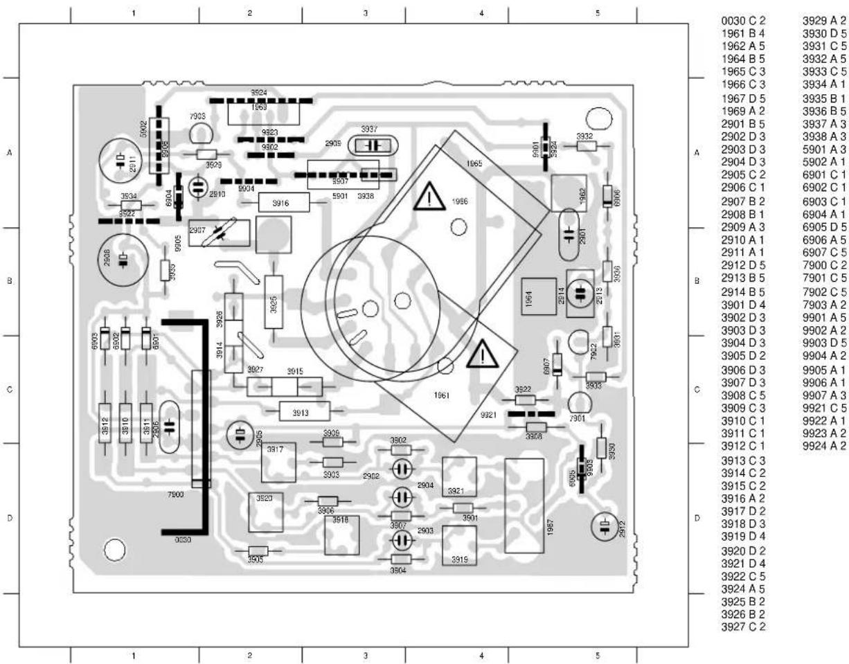 GRUNDIG TVR 5500 - Bildrohrplatte / Tube PCB - 1