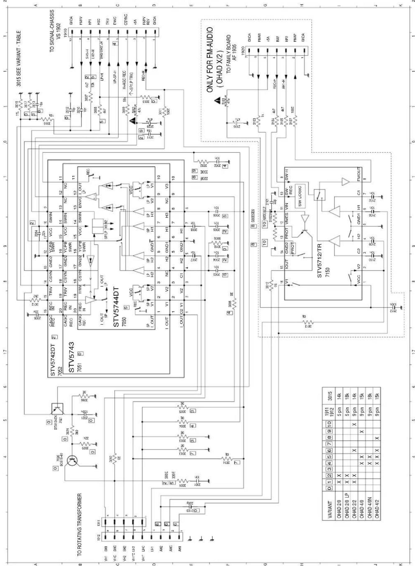 GRUNDIG TVR 5530 - Kopfverstärkerplatte – Kopfverstärker Head Amplifier Board – Head Amplifier - 1