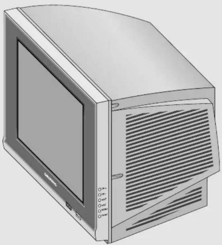 GRUNDIG STF 55 2601 - Die Vorderseite des Fernsehgerätes - 1