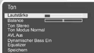 GRUNDIG ST70-7502 - Ton-Einstellungen - 1
