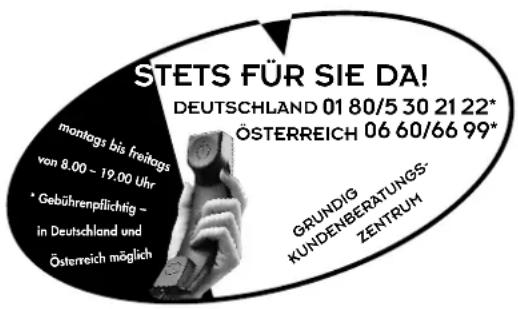 GRUNDIG ST 72 860 TOP - GRUNDIG Kundenberatungszentrum - 1