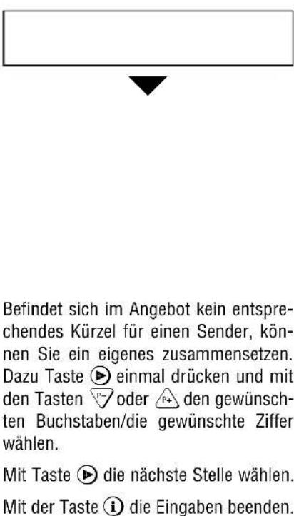 GRUNDIG ST 72 161 IDTV - Programmplätze belegen - 3