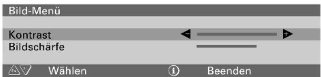 GRUNDIG ST 72 161 IDTV - Kontrast und Bildschärfe ändern - 1