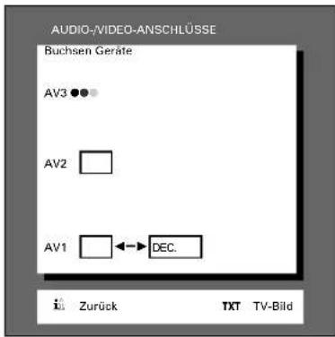 GRUNDIG ST 72 261 IDTV LOG - Anschließen eines Descramblers (Decoders) ohne Satelliten-Receiver - 1