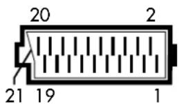 GRUNDIG ST 70 770 TEXT LOG - Kontaktbelegung EURO-AV-Buchse - 1