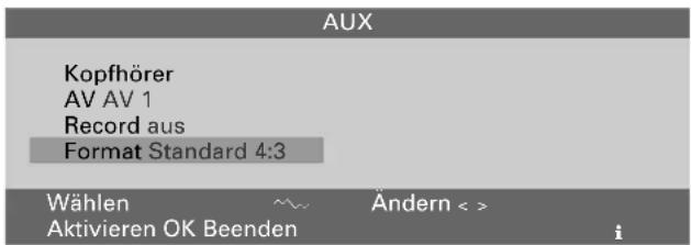 GRUNDIG ST 70 755 TOP LOG - Bildformat-Umschaltung von 4:3 auf 16:9 - 1
