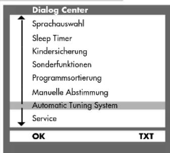 GRUNDIG ST 70 743 - Alle Fernseh-Programme neu einstellen - 1