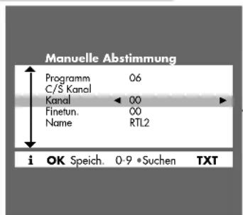 GRUNDIG ST 70 743 - Fernseh-Programme einstellen - 1
