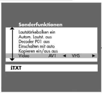 GRUNDIG ST 70 743 - Videostandard (VHS oder SVHS) einstellen - 1