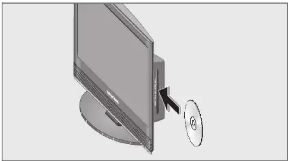 GRUNDIG Vision 2 22-2940 T DVD - Disc einlegen - 1