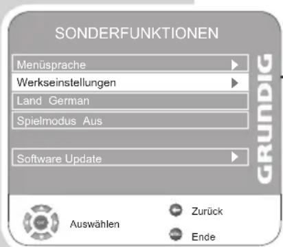 GRUNDIG Vision 2 22-2940 T DVD - Fernsehgerät in den Auslieferungszustand zurücksetzen - 1