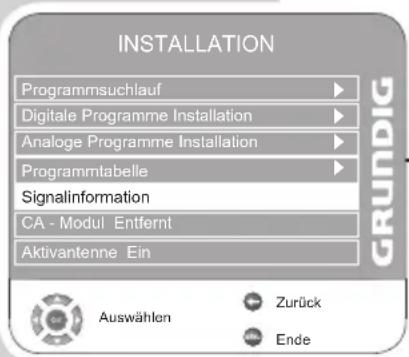 GRUNDIG Vision 2 22-2940 T DVD - Signalinformationen einblenden - 1