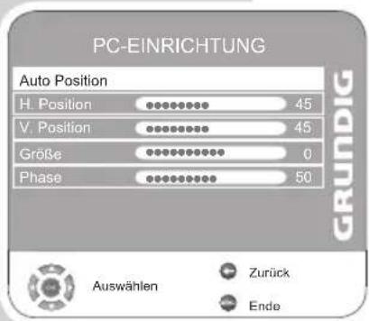 GRUNDIG Vision 2 22-2940 T DVD - Einstellungen für den PC - 1
