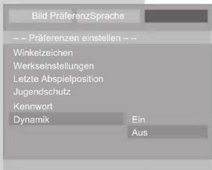 GRUNDIG Vision 2 22-2940 T DVD - Dynamik ein-/ausschalten - 2