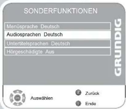 GRUNDIG Vision 6 37 6951 T - Spracheinstellungen - 1
