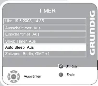 GRUNDIG Vision 6 37 6951 T - Zeitzone festlegen - 1
