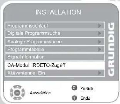 GRUNDIG Vision 6 37 6951 T - Zugriffskontrolle für CA-Modul und Smartcard - 1