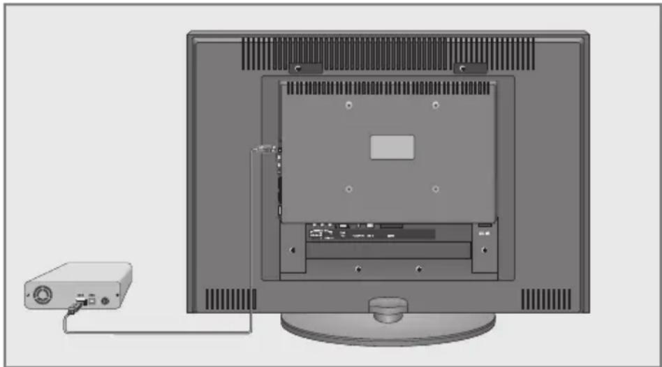 GRUNDIG Vision 6 37 6950 T - Externe Datenträger anschließen - 1