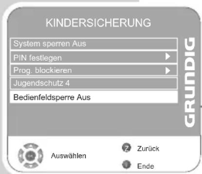GRUNDIG Vision 6 37 6950 T - Sendungen autorisieren - 1