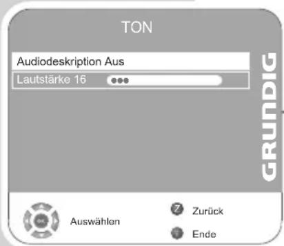 GRUNDIG Vision 6 37 6950 T - Audio Description (Audio-Untertitel) - 1