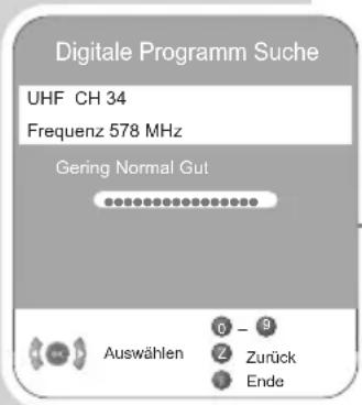 GRUNDIG Vision 6 37 6950 T - Digitale Fernseh-Programme durch Eingabe der Kanalzahlen einstellen - 2