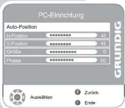 GRUNDIG Vision 6 32 6950 T - Einstellungen für den PC - 1
