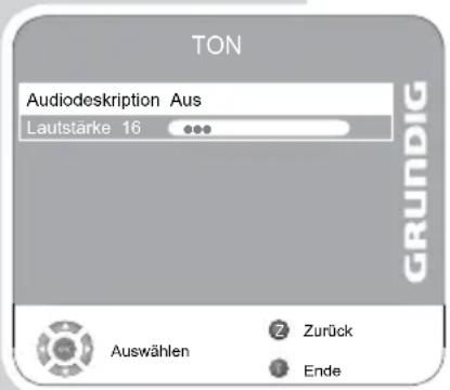 GRUNDIG Vision 6 32 6950 T - Audiodeskription (Audiountertitel) - 1