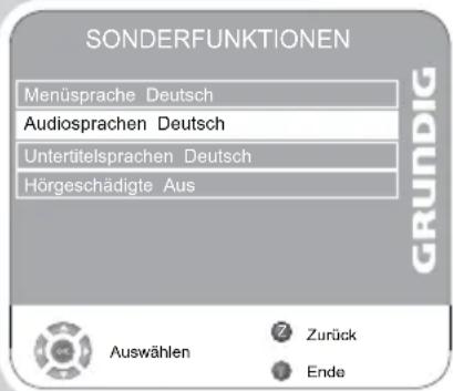 GRUNDIG Vision 6 32 6950 T - Spracheinstellungen - 1