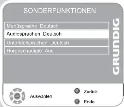 GRUNDIG Vision 6 32 6951 T - Spracheinstellungen - 1