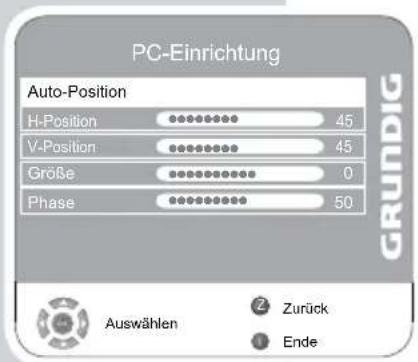 GRUNDIG Vision 6 32 6951 T - Einstellungen für den PC - 1