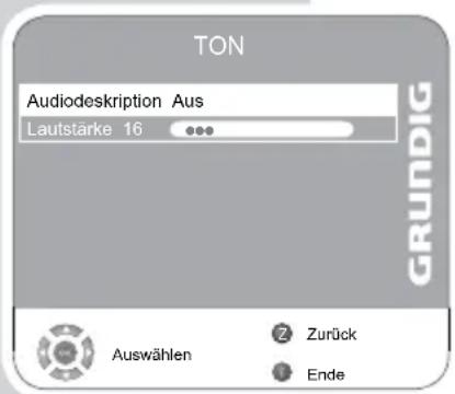 GRUNDIG Vision 6 32 6951 T - Audiodeskription (Audiountertitel) - 1