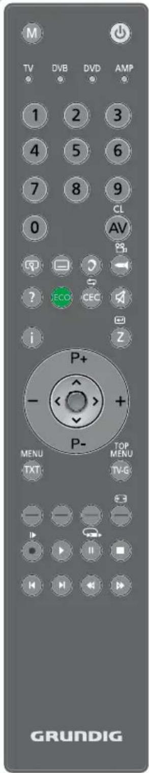 GRUNDIG Vision 6 32 6951 T - Die Fernbedienung - 1