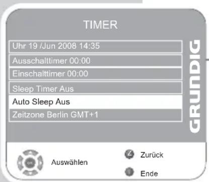 GRUNDIG Vision 6 26 6932 T ECO - Zeitzone einstellen - 1
