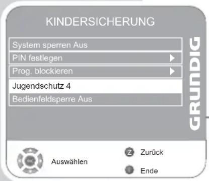 GRUNDIG Vision 6 26 6932 T ECO - Sendungen autorisieren - 1