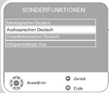 GRUNDIG Vision 6 22 6930 T - Sprachbezogene Einstellungen - 1