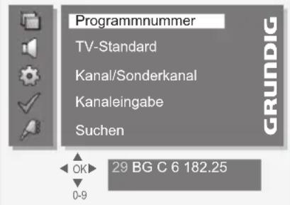 GRUNDIG Vision 4 37 5960 - Fernseh-Programme mit dem Suchlauf einstellen - 2