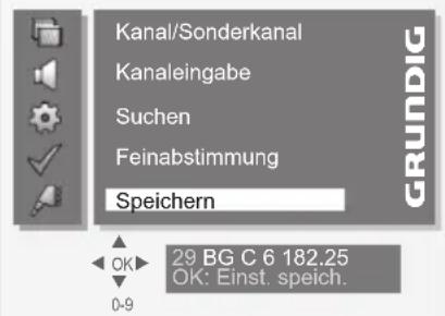 GRUNDIG Vision 4 37 5960 - Fernseh-Programme mit dem Suchlauf einstellen - 3