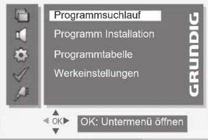GRUNDIG Vision 4 37 5960 - SONDEREINSTELLUNGEN. - 1