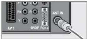 GRUNDIG Vision 4 32 4931 T - Antenne und Netzkabel anschließen - 2