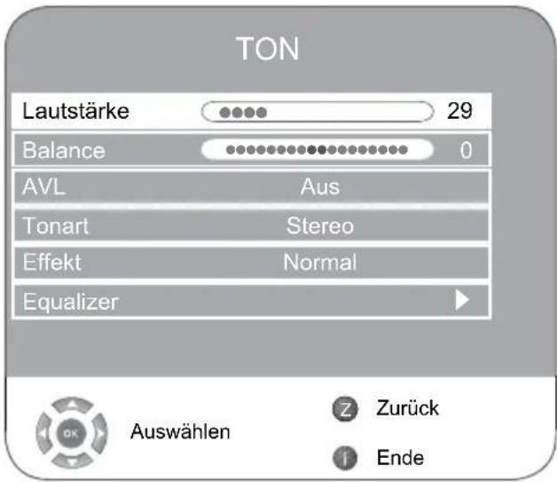 GRUNDIG Vision 4 32 4931 T - Ton-Einstellungen - 1