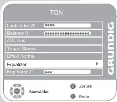 GRUNDIG Vision 4 26 4831 T - Equalizer - 1