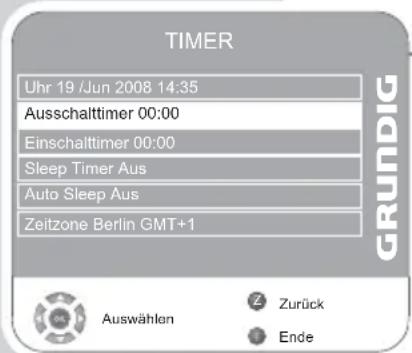 GRUNDIG Vision 4 26 4831 T - Ausschalttimer - 1