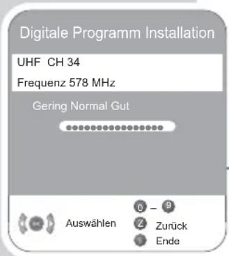 GRUNDIG Vision 4 26 4831 T - Digitale Fernseh-Programme durch Eingabe der Kanalzahlen einstellen - 2