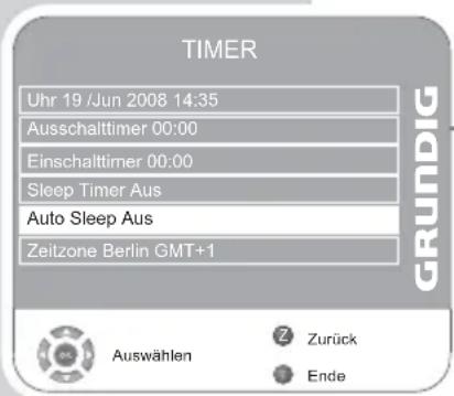 GRUNDIG Vision 4 26 4831 T - Zeitzone einstellen - 1