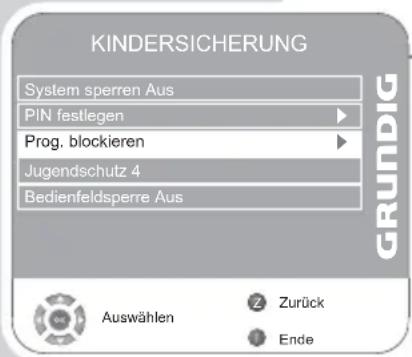 GRUNDIG Vision 4 26 4831 T - PIN-Code ändern - 2