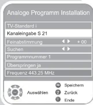 GRUNDIG Vision 4 26 4831 T - SONDEREINSTELLUNGEN. - 2